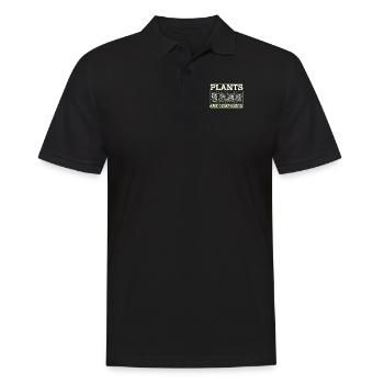 Les plantes sont compagnon jardin de potager - Polo Homme - noir - Devant - Kai (181cm)
