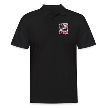 Une fille qui aime la natation et la course à vélo d’entraînement triathlète - Polo Homme - noir - Devant - Kai (181cm)
