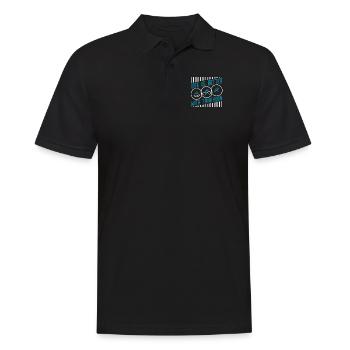 La vie est meilleure avec l’entraînement de triathlon triathlète - Polo Homme - noir - Devant - Kai (181cm)