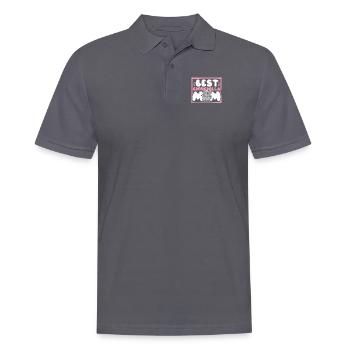 Meilleur Chinchilla Maman Shorttail Long Tail - Polo Homme - charbon - Devant - Nico (186cm)