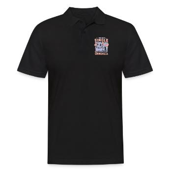 I'm Not Single I Have A Chinchilla Long - Men's Polo Shirt - black - Front - Kai (181cm)