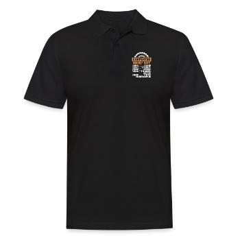 Charpentier Tarif horaire Charpentier Technicien en bois - Polo Homme - noir - Devant - Kai (181cm)