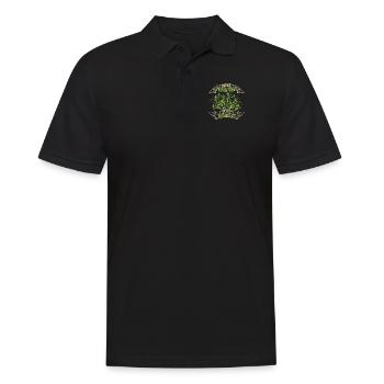 More Mountains Less Assholes Speedklettern - Männer Poloshirt - Schwarz - Vorne - Kai (181cm)
