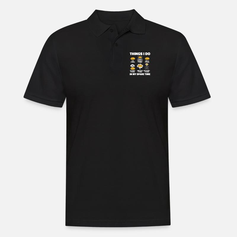 Ting jeg laver i min fritid Python banankugle - Herre poloshirt - sort