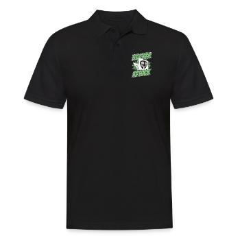 Attaque de hacker Social Engineering Phishing Sniffer - Polo Homme - noir - Devant - Kai (181cm)
