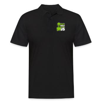 Ils marchent entre nous Ovni extraterrestre - Polo Homme - noir - Devant - Kai (181cm)
