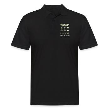 Les nombreuses humeurs d’un OVNI extraterrestre extraterrestre - Polo Homme - noir - Devant - Kai (181cm)