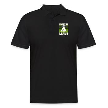 Je veux quitter la conspiration extraterrestre des ovnis - Polo Homme - noir - Devant - Kai (181cm)