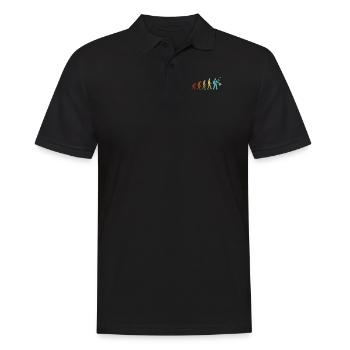 Versicherungsvertreter Evolution Health Care Life - Männer Poloshirt - Schwarz - Vorne - Kai (181cm)