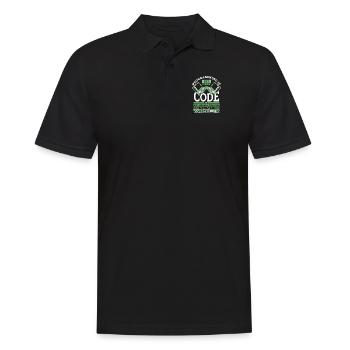Programming 10% Writing 90% Not Working Coder - Men's Polo Shirt - black - Front - Kai (181cm)