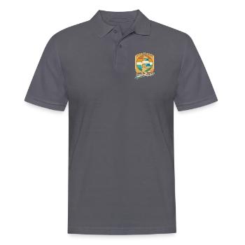La vie est meilleure pendant les jours de vent Sports nautiques - Polo Homme - charbon - Devant - Nico (186cm)