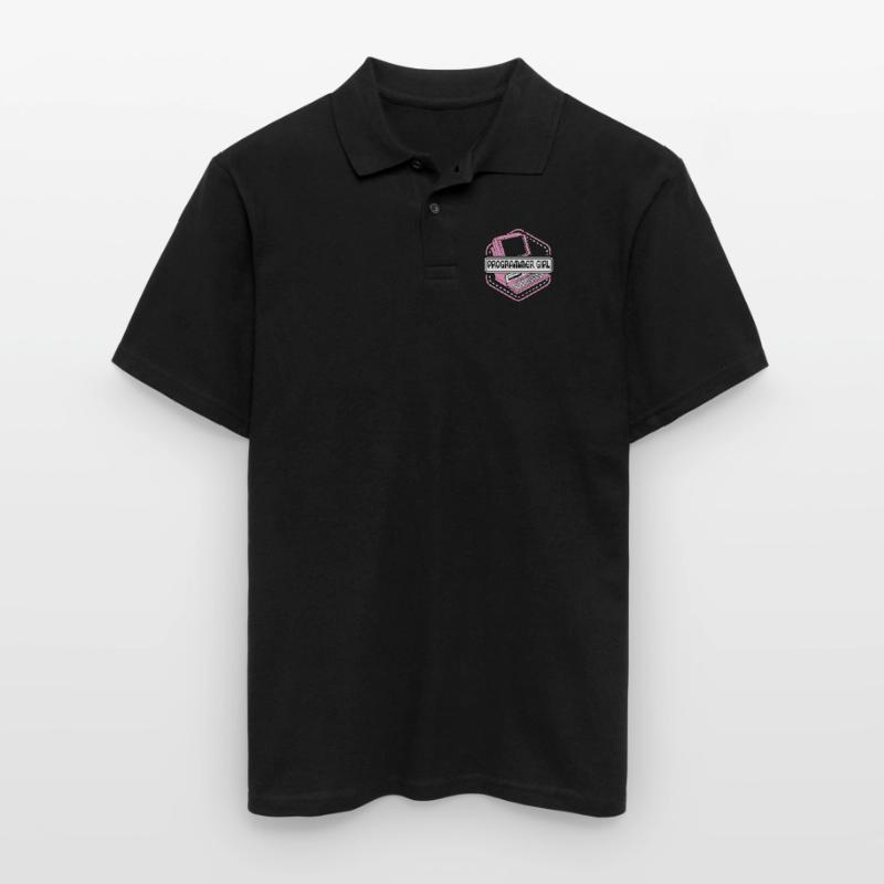 Programmer Girl Software Engineer Developer Men's Polo Shirt