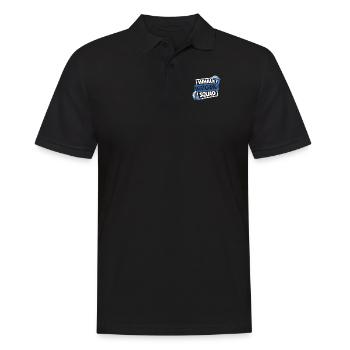 Whale Watching Squad Blue Beluga Cetacea Whale - Men's Polo Shirt - black - Front - Kai (181cm)
