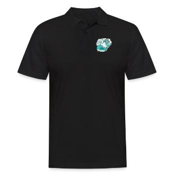 Ich Wal mach dich glücklich Blauer Beluga-Cachalot-Wal - Männer Poloshirt - Schwarz - Vorne - Kai (181cm)