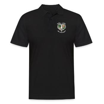 My Body Is A Garden Not A Graveyard Vegan Veganism - Men's Polo Shirt - black - Front - Kai (181cm)
