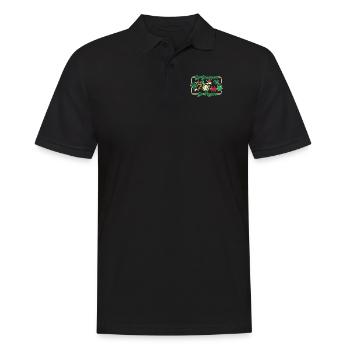 Go Greener Go Vegan Vegan Vegan Végétalien à base de plantes - Polo Homme - noir - Devant - Kai (181cm)
