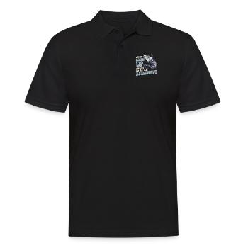 When I Grow Up I Want To Be An Astronaut - Männer Poloshirt - Schwarz - Vorne - Kai (181cm)