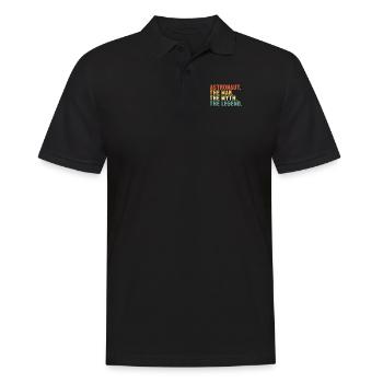Astronaut Man Myth Legend Spaceship Taikonaut - Men's Polo Shirt - black - Front - Kai (181cm)