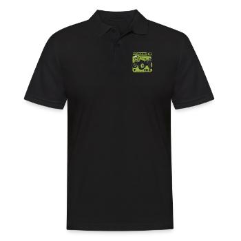 Je préférerais être agriculteur biologique - Polo Homme - noir - Devant - Kai (181cm)