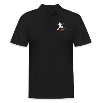 Shoot Soccer God Joueur De Football Professionnel - Polo Homme - noir - Devant - Kai (181cm)