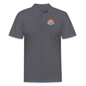 I Want To Climb Mountains Alpinklettern Kraxler - Männer Poloshirt - Anthrazit - Vorne - Nico (186cm)