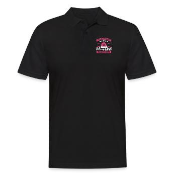 I Shoot Like A Girl Damn Good Snooker - Männer Poloshirt - Schwarz - Vorne - Kai (181cm)