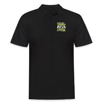 Je joue au tennis pour brûler la folie - Polo Homme - noir - Devant - Kai (181cm)