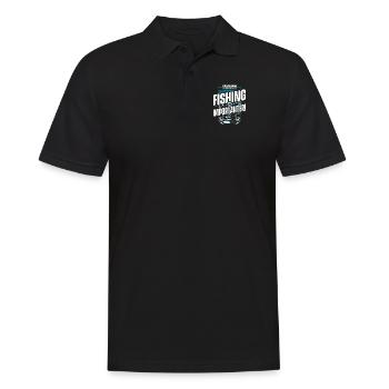 Education Is Important But Fishing Is Importanter - Männer Poloshirt - Schwarz - Vorne - Kai (181cm)