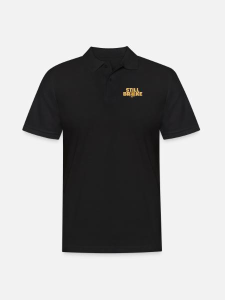 Still Broke Blockchain Crypto Cryptocurrency - Men's Polo Shirt - black
