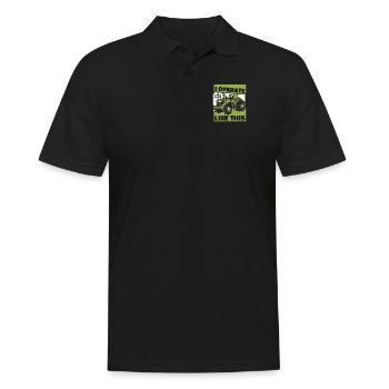 Je fonctionne comme ça Agriculture Agriculteur Bio Agriculteur - Polo Homme - noir - Devant - Kai (181cm)