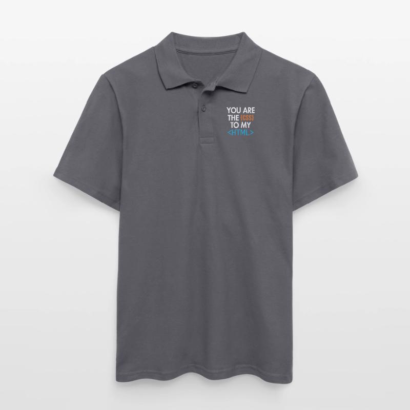 You are the CSS to my HTML Developer Coder Men's Polo Shirt