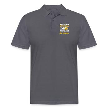 Si vous voulez un service doux, procurez-vous du volleyball à la crème glacée - Polo Homme - charbon - Devant - Nico (186cm)