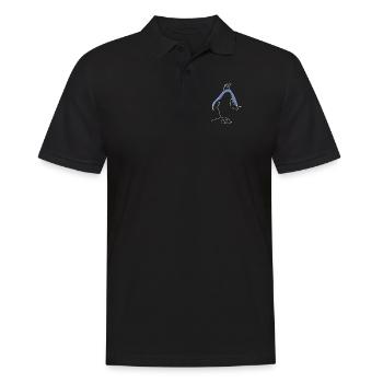 Une ligne Pingouin royal Manchot empereur Oiseau de mer - Polo Homme - noir - Devant - Kai (181cm)