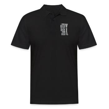 Vous n’avez besoin que d’une jambe pour vous botter le cul - Polo Homme - noir - Devant - Kai (181cm)