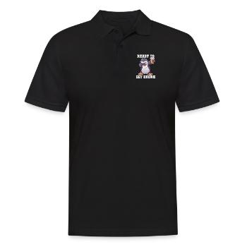 Prêt à se saouler Pingouin royal Manchot empereur - Polo Homme - noir - Devant - Kai (181cm)