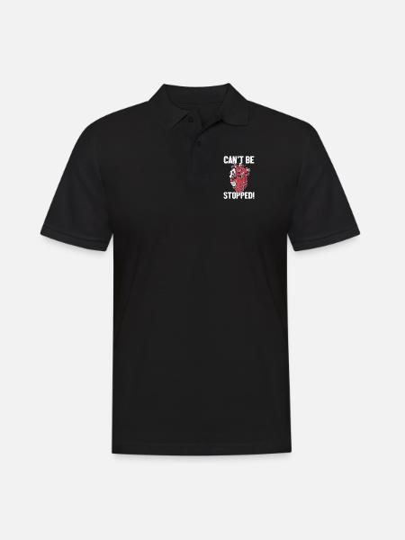 Can't Be Stopped Transplant Pacemakers Open Heart - Men's Polo Shirt - black