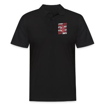 Enthält Aftermarket-Teile Katheter Open Heart - Männer Poloshirt - Schwarz - Vorne - Kai (181cm)