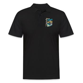 J’avais botté le cul os cassé os cassé os du doigt - Polo Homme - noir - Devant - Kai (181cm)