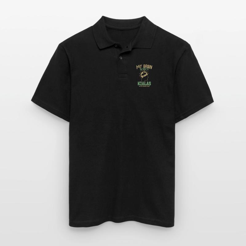 Mon cerveau est composé à 95% de Koalas Koalabear Eucalyptus Koala Polo Homme