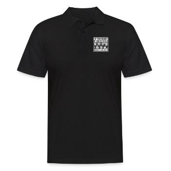 Sprechen Sie über Messer Metzgermesser Restaurierungsmesser - Männer Poloshirt - Schwarz - Vorne - Kai (181cm)