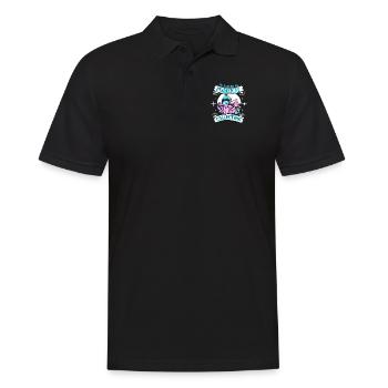 Ich wäre lieber Mineraliensammler und Geologe - Männer Poloshirt - Schwarz - Vorne - Kai (181cm)