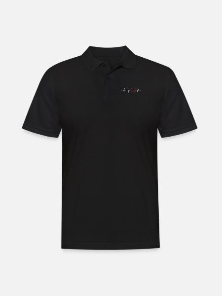 Harmonica Heartbeat Harmonist Harmonicist - Men's Polo Shirt - black