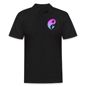 Schildkröte - Männer Poloshirt - Schwarz - Vorne - Kai (181cm)