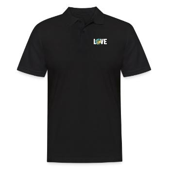 Gecko Liebe Schopfeidechse Gekkota Gecko Experte - Männer Poloshirt - Schwarz - Vorne - Kai (181cm)