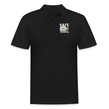 Voyage en toute sécurité Croisière en bateau Croisière avec équipage - Polo Homme - noir - Devant - Kai (181cm)