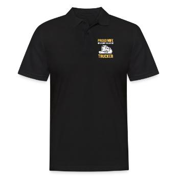 Fière épouse d’un camionneur talentueux Trucker Lover - Polo Homme - noir - Devant - Kai (181cm)