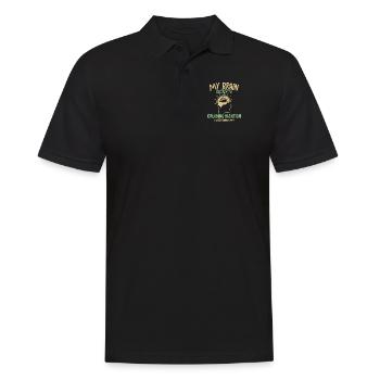 Mon cerveau est composé à 95 % de passagers de vacances en croisière - Polo Homme - noir - Devant - Kai (181cm)
