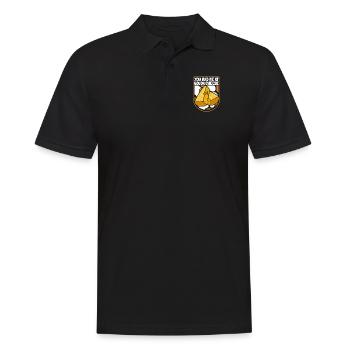 Tu m’as eu au fromage Gouda Queso Cheesemonger - Polo Homme - noir - Devant - Kai (181cm)