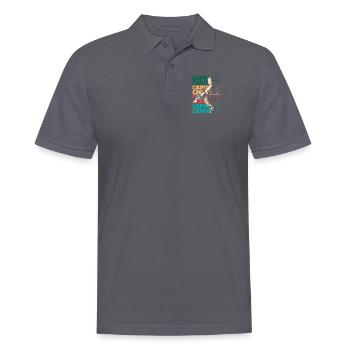 Retro Capoeira Text Ginga Capoeirista Tanz - Männer Poloshirt - Anthrazit - Vorne - Nico (186cm)