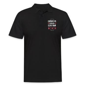 Croatia Drinking Team - Polo Homme - noir - Devant - Kai (181cm)